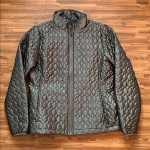 NWOT dark gray Lands End SMALL quilted jacket
